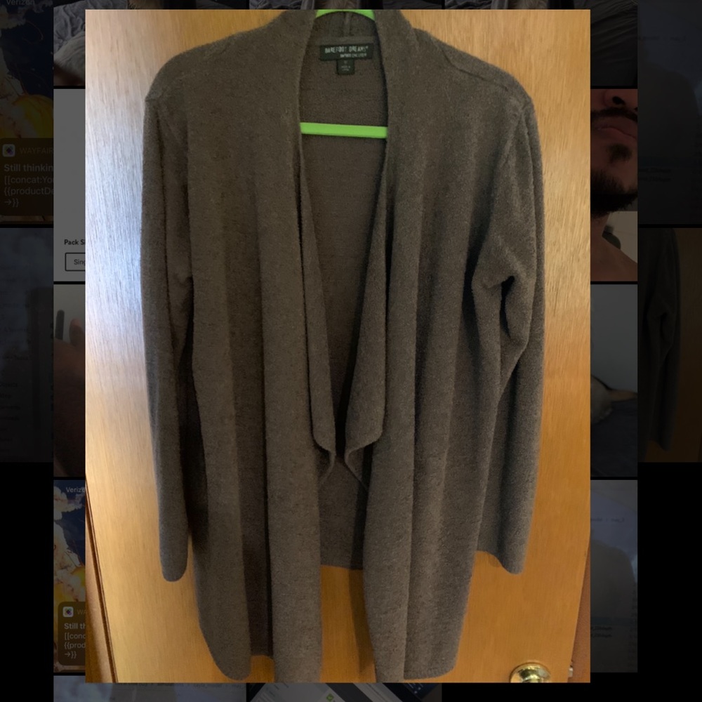 barefoot dreams cardigan size 1x